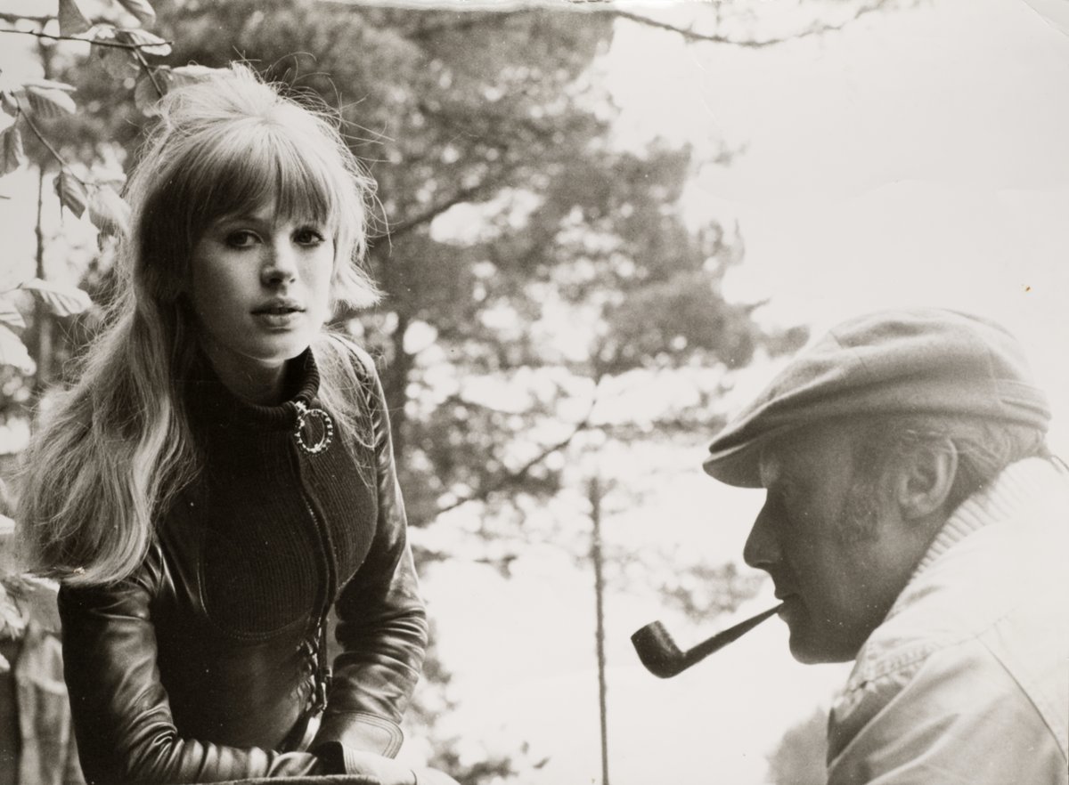craigkmccall's tweet photo. Farewell #MarianneFaithfull Her obits were festooned with images from GIRL ON A MOTORCYCLE, the X-rated, kaleidoscopic film she starred with Alain Delon, directed by Jack Cardiff. In my doc on Jack the sequence on that film regrettably was cut but here are a few stills for fans. https://t.co/WKs5n1UBmY