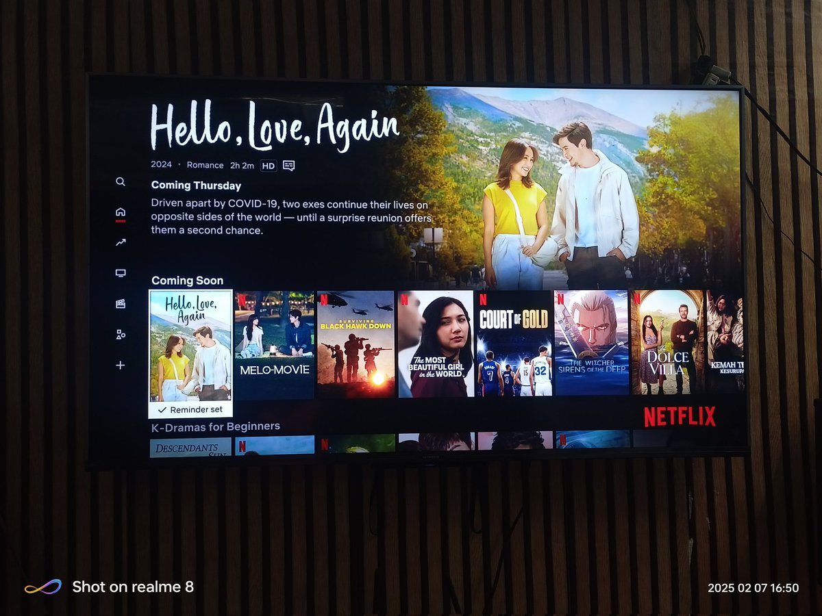 Excited to watch on <a href="/Netflix_PH/">Netflix Philippines</a> Feb.13 #HelloLoveAgain
<a href="/bernardokath/">KATH 🐘</a> 
<a href="/aldenrichards02/">Alden Richards</a>