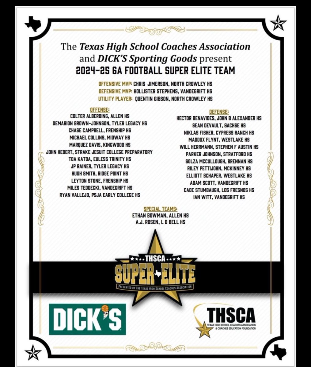 Coach Ramos (@coach_ramos1) on Twitter photo Congratulations to <a href="/26ChaseC/">Chase Campbell</a> and <a href="/Leyton_stone17/">Leyton Stone</a> on your selection to the 6a Super Elite Football Team. Well deserved. <a href="/SemperImpetus/">Frenship Football</a> <a href="/HubCityPrepsLBK/">HubCityPreps.com</a> <a href="/RecruitTheShip/">Frenship Football Recruits</a> Congratulations to <a href="/26ChaseC/">Chase Campbell</a> and <a href="/Leyton_stone17/">Leyton Stone</a> on your selection to the 6a Super Elite Football Team. Well deserved. <a href="/SemperImpetus/">Frenship Football</a> <a href="/HubCityPrepsLBK/">HubCityPreps.com</a> <a href="/RecruitTheShip/">Frenship Football Recruits</a>