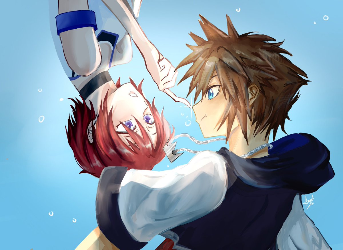 AngelZynk's tweet image. Kingdom Hearts 1.5 Final Mix ❄️

#Sora #Kairi #kh1 #kingdomhearts