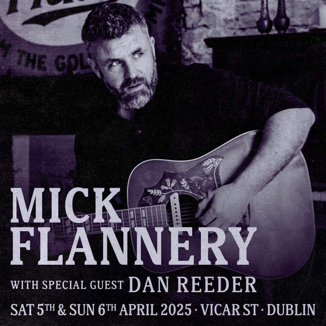 MickFlannery's tweet image. It's a great honour that #danreeder has accepted my invitation. I've been a fan of his work for a while now. I am, as the Americans say, excited. April 5-6 at @Vicar_Street dublin. Tickets in bio. Thanks.