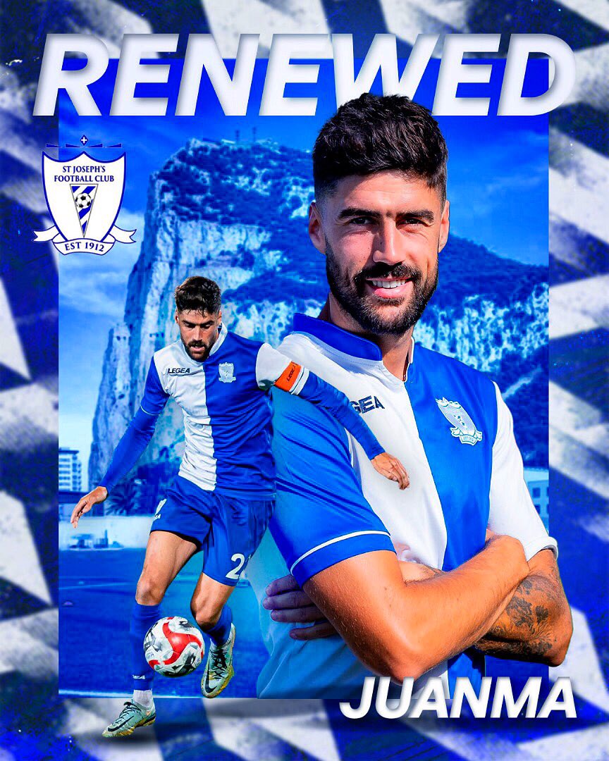 ℹ️ 𝗢𝗙𝗙𝗜𝗖𝗜𝗔𝗟|

✍️ We are delighted to announce the renewal of Juanma González.

The captain stays! A symbol of St Joseph's FC, will continue to defend our colours for a seventh consecutive year. His experience and passion are fundamental to our team. 

Congratulations,