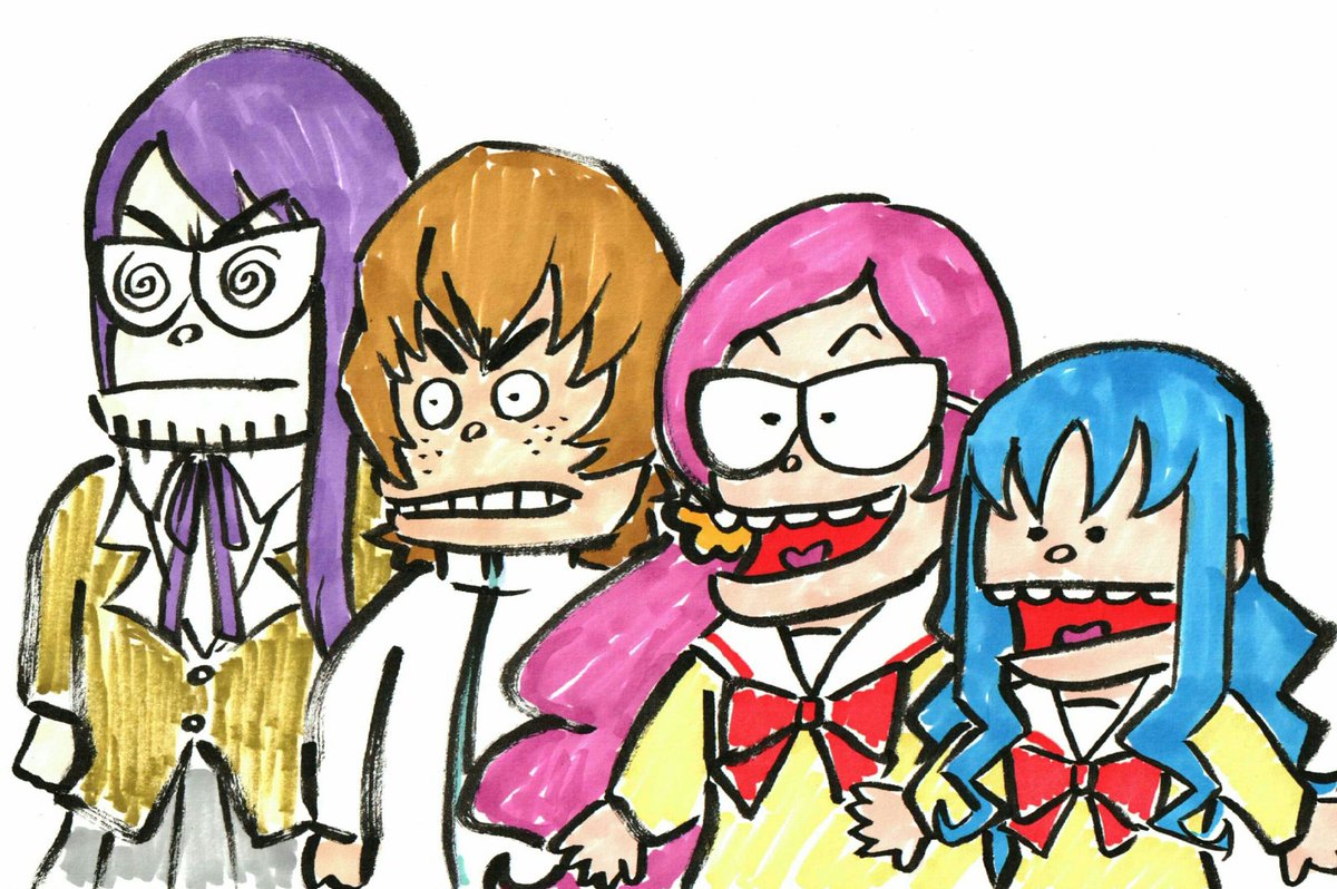 ハトプリ15周年ですか・・・
とりあえず4人が勢ぞろいしてる過去絵・・・ 