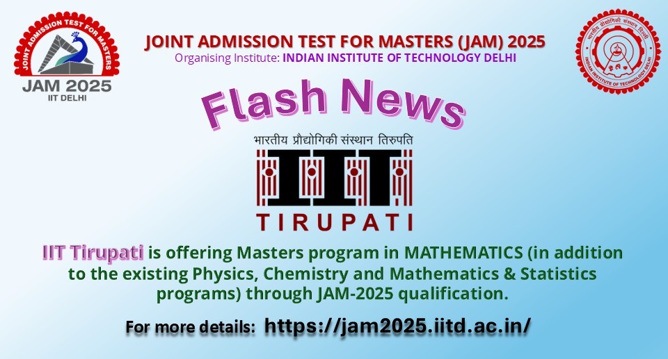 JAM 2025 (@jam2025official) on Twitter photo #JAM2025
<a href="/iitdelhi/">IIT Delhi</a> <a href="/iiscbangalore/">IISc Bangalore</a> <a href="/iitbombay/">IIT Bombay</a> <a href="/IITGuwahati/">IIT Guwahati</a> <a href="/IITKanpur/">IIT Kanpur</a> <a href="/iitkharagpur/">iit kharagpur</a> <a href="/iitmadras/">IIT Madras</a> <a href="/iitroorkee/">IIT Roorkee</a> <a href="/IBITF_IITBhilai/">IIT BHILAI INNOVATION AND TECHNOLOGY FOUNDATION</a> <a href="/IITBhubaneswar/">IIT Bhubaneswar</a> <a href="/iitgn/">IIT Gandhinagar</a> <a href="/IITHyderabad/">IIT Hyderabad</a> <a href="/IITIndore/">IIT Indore</a> <a href="/IITJammu/">IIT Jammu</a> <a href="/iitjodhpur/">Indian Institute of Technology Jodhpur</a> <a href="/iitmandi/">IIT Mandi</a> <a href="/iitpalakkad/">IIT Palakkad</a> <a href="/IITPAT/">IIT Patna</a> <a href="/iitrpr/">IIT ROPAR</a> <a href="/iit_tirupati/">IIT Tirupati</a> <a href="/IITBHU_Varanasi/">IIT (BHU), Varanasi</a> <a href="/iitdharwad/">IITDharwad</a> #JAM2025
<a href="/iitdelhi/">IIT Delhi</a> <a href="/iiscbangalore/">IISc Bangalore</a> <a href="/iitbombay/">IIT Bombay</a> <a href="/IITGuwahati/">IIT Guwahati</a> <a href="/IITKanpur/">IIT Kanpur</a> <a href="/iitkharagpur/">iit kharagpur</a> <a href="/iitmadras/">IIT Madras</a> <a href="/iitroorkee/">IIT Roorkee</a> <a href="/IBITF_IITBhilai/">IIT BHILAI INNOVATION AND TECHNOLOGY FOUNDATION</a> <a href="/IITBhubaneswar/">IIT Bhubaneswar</a> <a href="/iitgn/">IIT Gandhinagar</a> <a href="/IITHyderabad/">IIT Hyderabad</a> <a href="/IITIndore/">IIT Indore</a> <a href="/IITJammu/">IIT Jammu</a> <a href="/iitjodhpur/">Indian Institute of Technology Jodhpur</a> <a href="/iitmandi/">IIT Mandi</a> <a href="/iitpalakkad/">IIT Palakkad</a> <a href="/IITPAT/">IIT Patna</a> <a href="/iitrpr/">IIT ROPAR</a> <a href="/iit_tirupati/">IIT Tirupati</a> <a href="/IITBHU_Varanasi/">IIT (BHU), Varanasi</a> <a href="/iitdharwad/">IITDharwad</a>