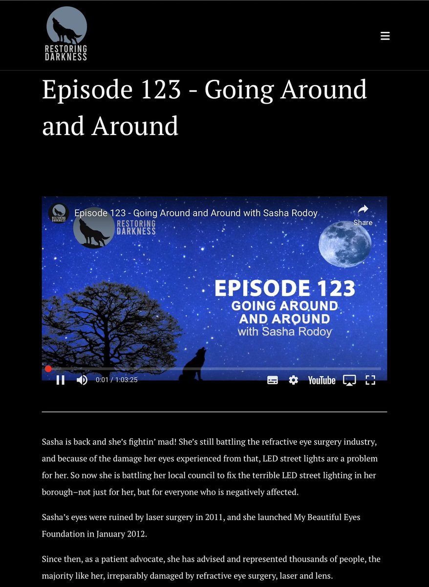 MBEFCampaign's tweet image. Delighted to be invited back to continue conversation w Michael Colligan &amp;amp; Mark Baker @RestoringDrknss - this time exploring #LEDstreetlighting issues &amp;amp; ongoing battle w @BarnetCouncil 👀
➡️ restoringdarkness.com/episode/123-go… 👀
#blindedonthehighstreet @LBC @itvnews @BBCPanorama @BBCNews