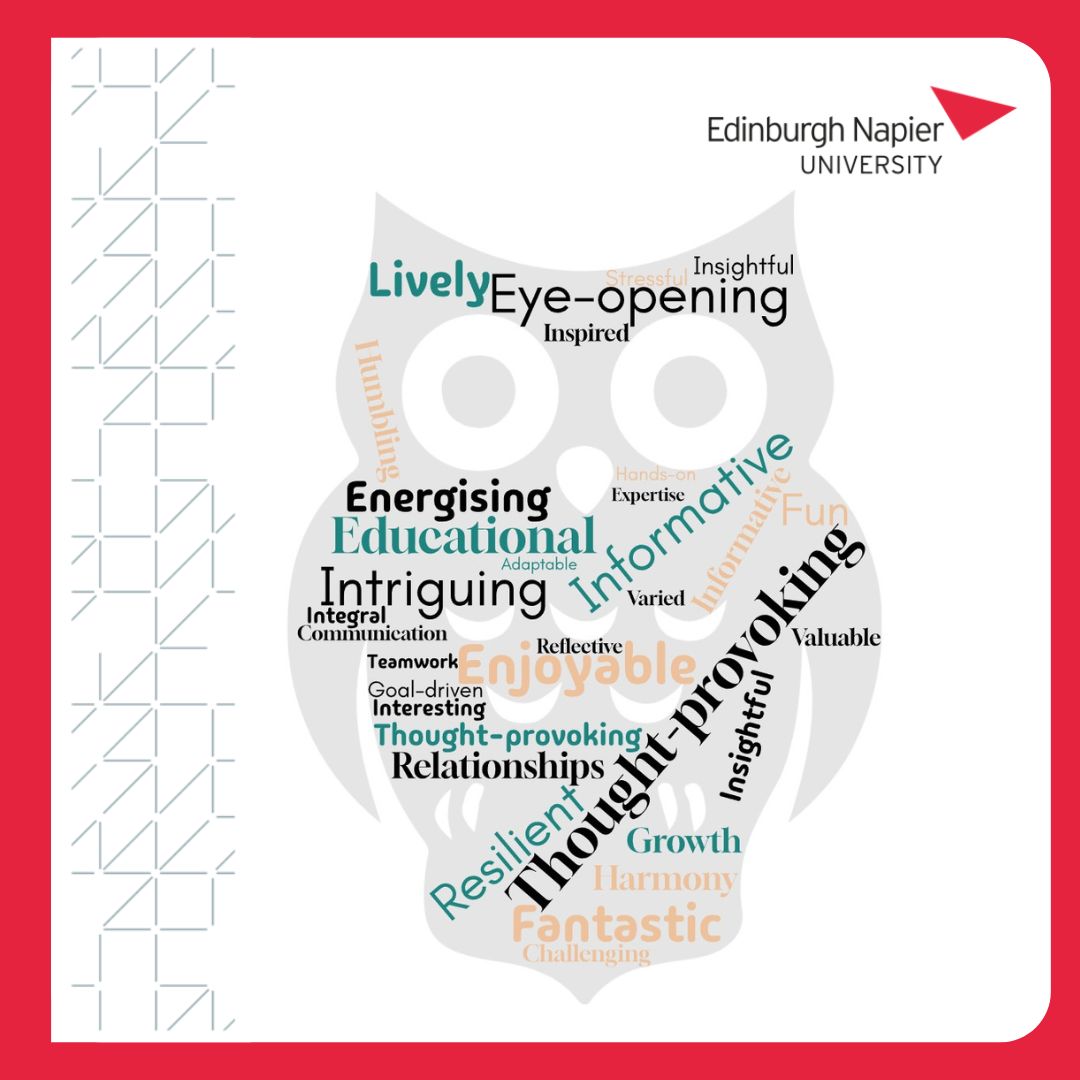 Edinburgh Napier Occupational Therapy (@enu_ot_) on Twitter photo 💡| Our Year 2 students have been discussing their placement experiences with our Practice Education Lead, <a href="/ashleigh_gray1/">Ashleigh Gray</a>. During these sessions, they shared the top three words that best describe their experiences.
What words would you add? Let us know in the comments! 👇✨ 💡| Our Year 2 students have been discussing their placement experiences with our Practice Education Lead, <a href="/ashleigh_gray1/">Ashleigh Gray</a>. During these sessions, they shared the top three words that best describe their experiences.
What words would you add? Let us know in the comments! 👇✨