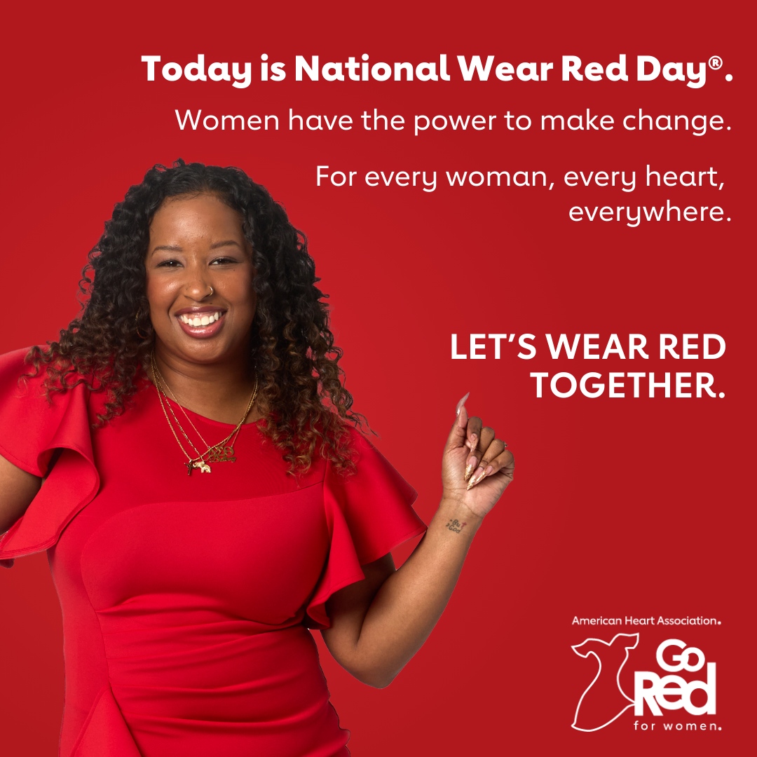 Saint Clare's Health unites with millions of people for a common goal on #WearRedDay: saving more women’s lives. #Cardiovasculardisease is the No. 1 killer of women. Wear red to be seen, to be counted, to be heard, to make an impact. Together, we are stronger than heart diseas...