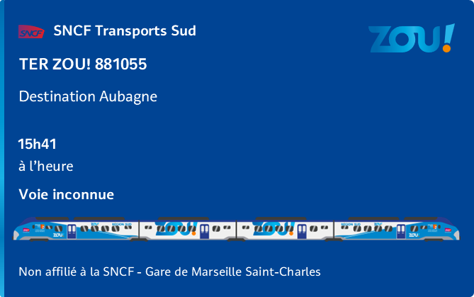 SncfTransports's tweet photo. #MarseilleSaintCharles
Le #TERZOU numéro 881055 du 07/02/2025. https://t.co/0OYHz7OTBH