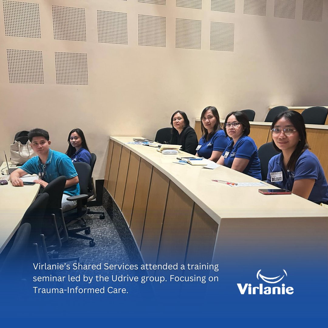 Virlanie's tweet image. Thank you Udrive Group for sponsoring the training of Virlanie's staff on trauma-informed care! 💙🧡

Seminars like this are essential to Virlanie as it caters to at-risk children who are vulnerable to psychological distress.  

#UDrive #TraumaInformedCare #VirlanieFoundation