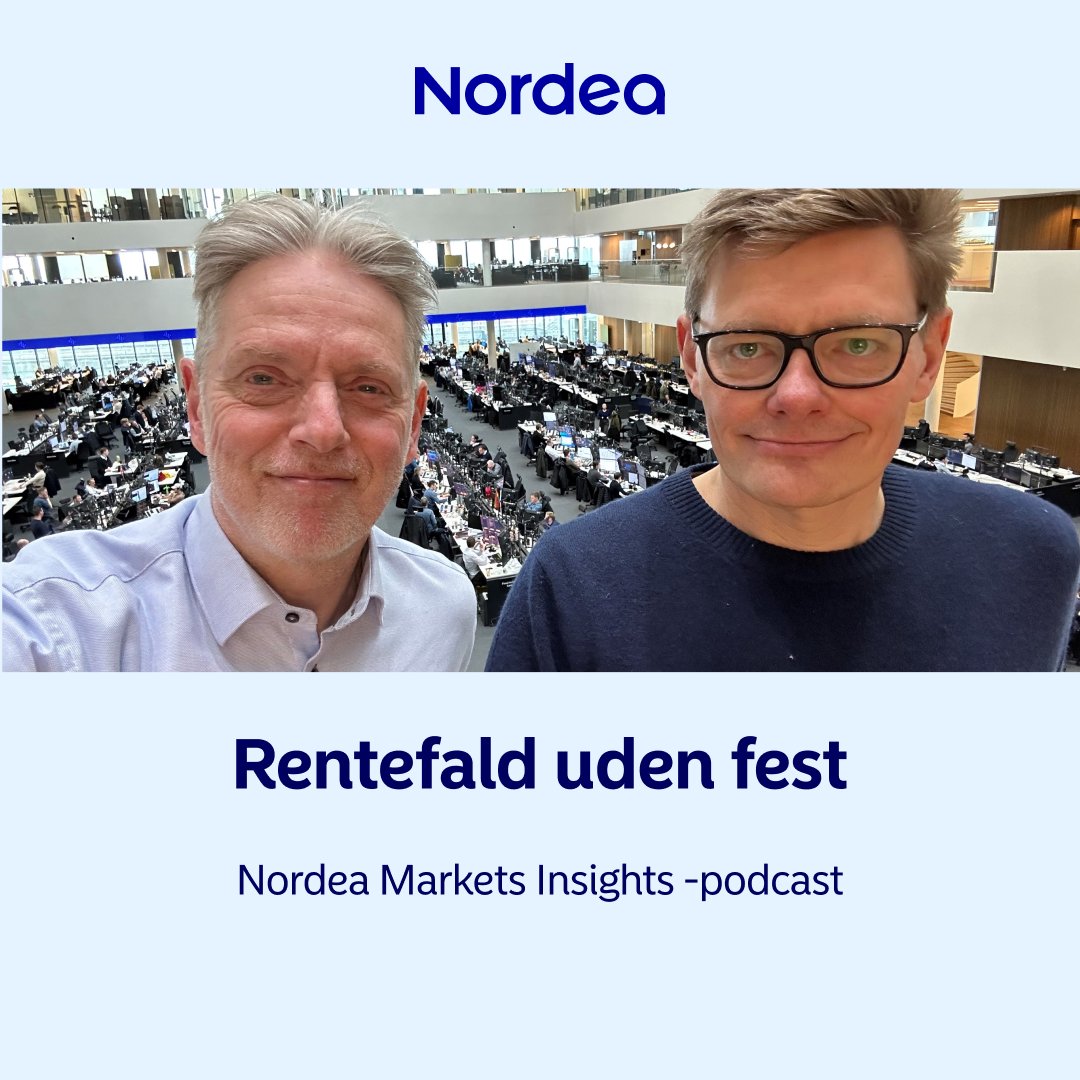 Nordea Markets (@nordeamarkets) on Twitter photo Tune in to our latest Nordea Markets Insights DK podcast with <a href="/helgejpedersen/">Helge J. Pedersen</a> and Anders Aalund here (in Danish).
👉 nordea.com/da/nyhed/rente…
#Økonomi #Nordea #Podcast Tune in to our latest Nordea Markets Insights DK podcast with <a href="/helgejpedersen/">Helge J. Pedersen</a> and Anders Aalund here (in Danish).
👉 nordea.com/da/nyhed/rente…
#Økonomi #Nordea #Podcast