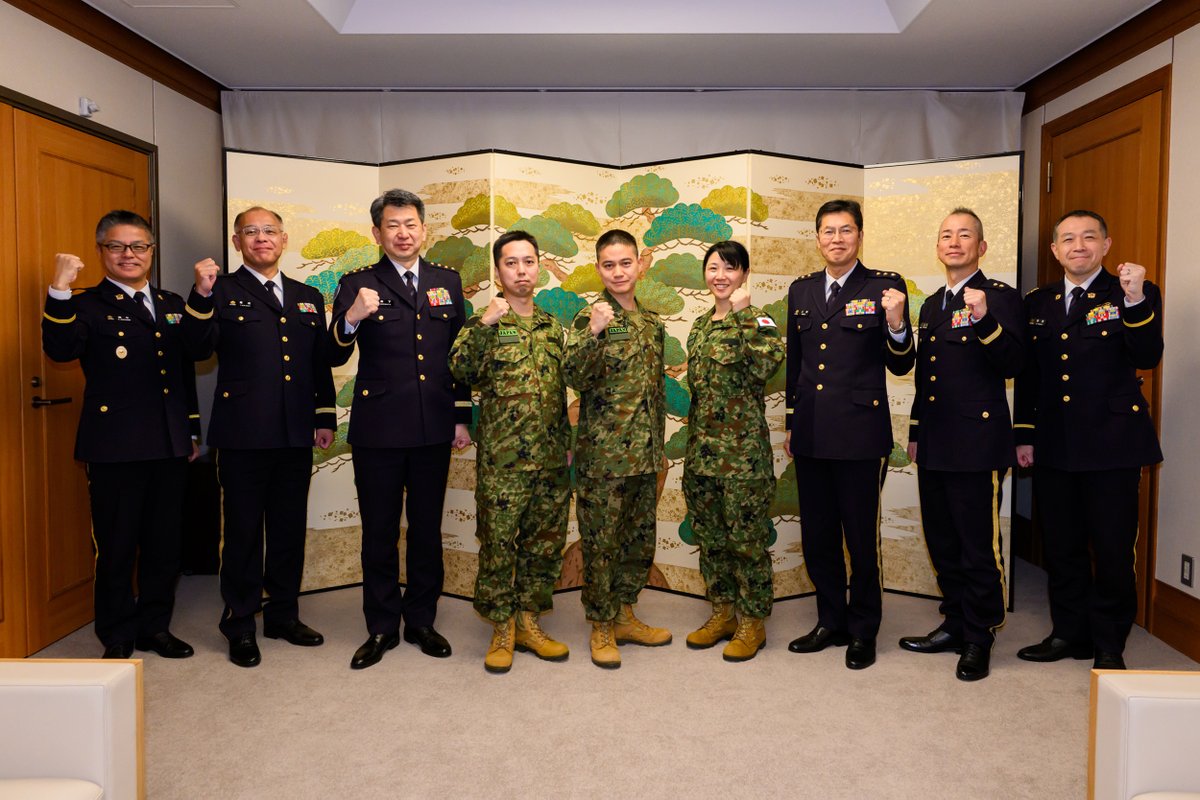 自衛隊衛生学校長チャレンジ 🇯🇵🇫🇯#陸上自衛隊 衛生学校及び防衛医科大学校の隊員3名は、2月7