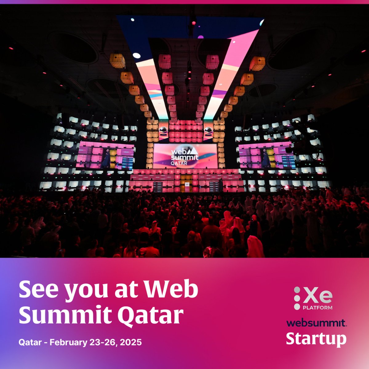 xenium_platform's tweet image. Thrilled to announce that Xenium Platform aka #XePlatform is heading to #WebSummitQatar as part of the Startup Programme! 🚀 Excited to connect, collaborate, and showcase what we’ve been building. See you there! 👋✨#XePlatform #WebSummitQatar #Proud #PlatformEngineering #AI