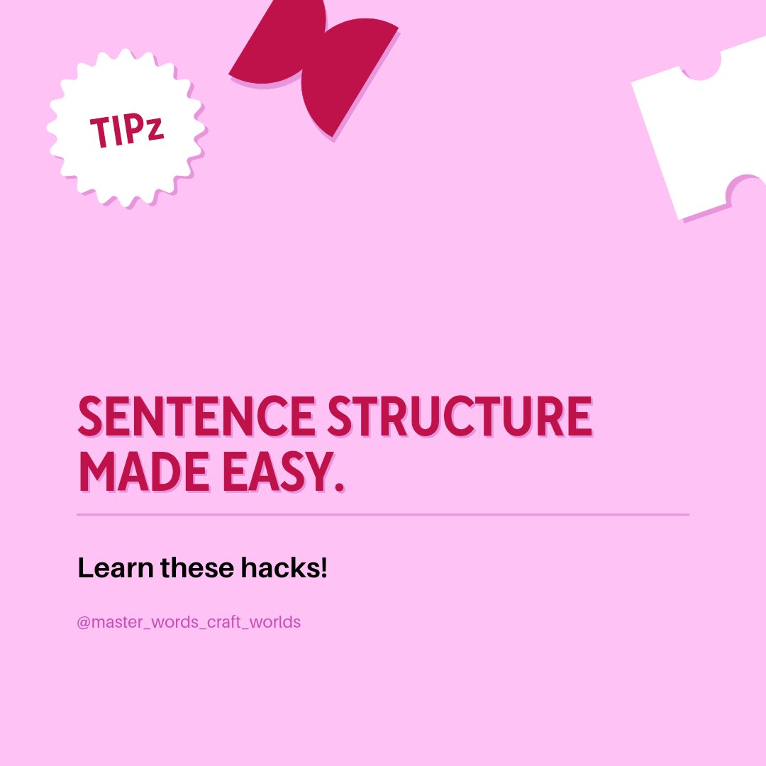 Krystal_nal's tweet image. Your sentence shapes your communication! Master the art of sentence structure with these simple tricks! 
Scroll to learn the four types of sentences. 

.

.
#englishlearning #masterwordscraftworlds #sentencestructure #grammartips #deprem #ChampionsTrophy2025