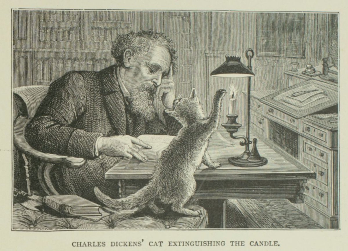 "What greater gift than the love of a cat.”

🎂  Happy Birthday to cat-lover Charles Dickens - born on this day in 1812.