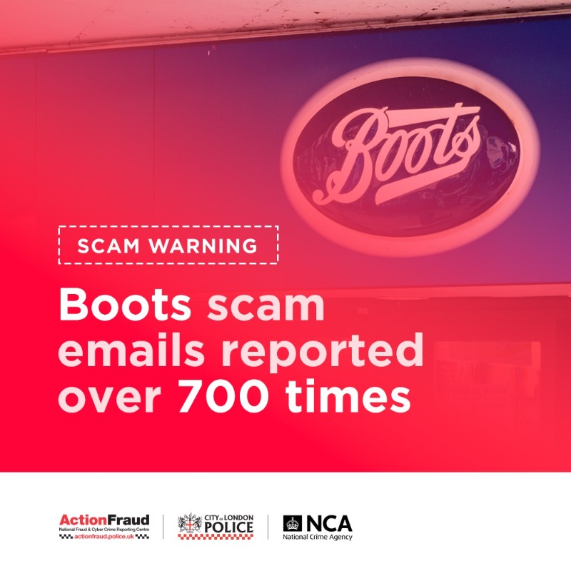 reportfrauduk's tweet photo. ⚠️SCAM WARNING ⚠️

🚨Watch out for these #boots FAKE emails offering a free Medicare kit. They are designed to steal your personal and financial information.

📨If you receive a suspicious email, report it by forwarding the email to: report@phishing.gov.uk.

#PhyshyFriday