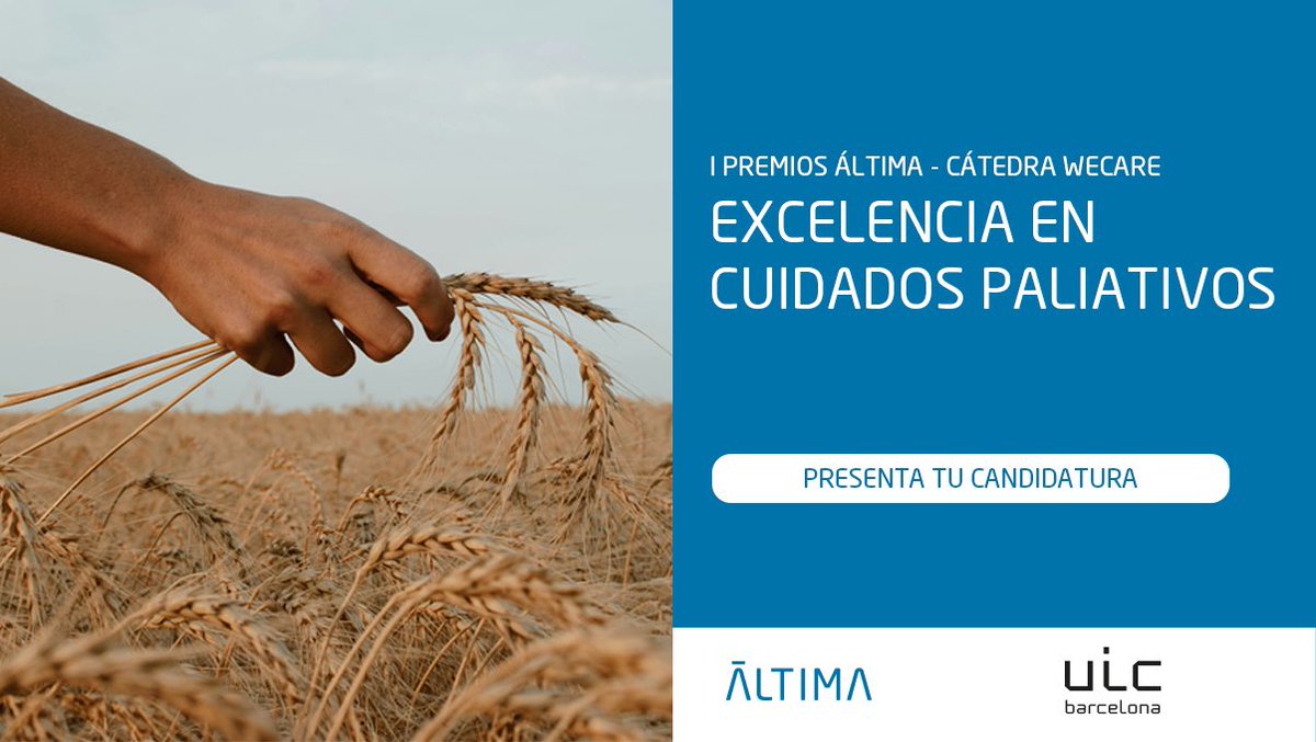 🏆 Abierta la convocatoria de los I Premios <a href="/AltimaSF/">Āltima</a> - Cátedra WeCare para reconocer la excelencia en cuidados paliativos. ¡Inscríbete antes del 28/02/25