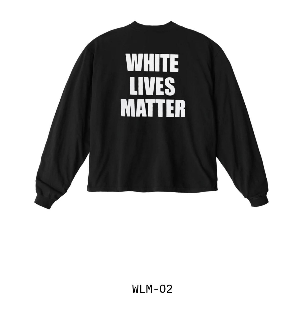 Yeezy White lives matter ロンT YEEZY / WHite Lives Matter Longsleeve Tee 