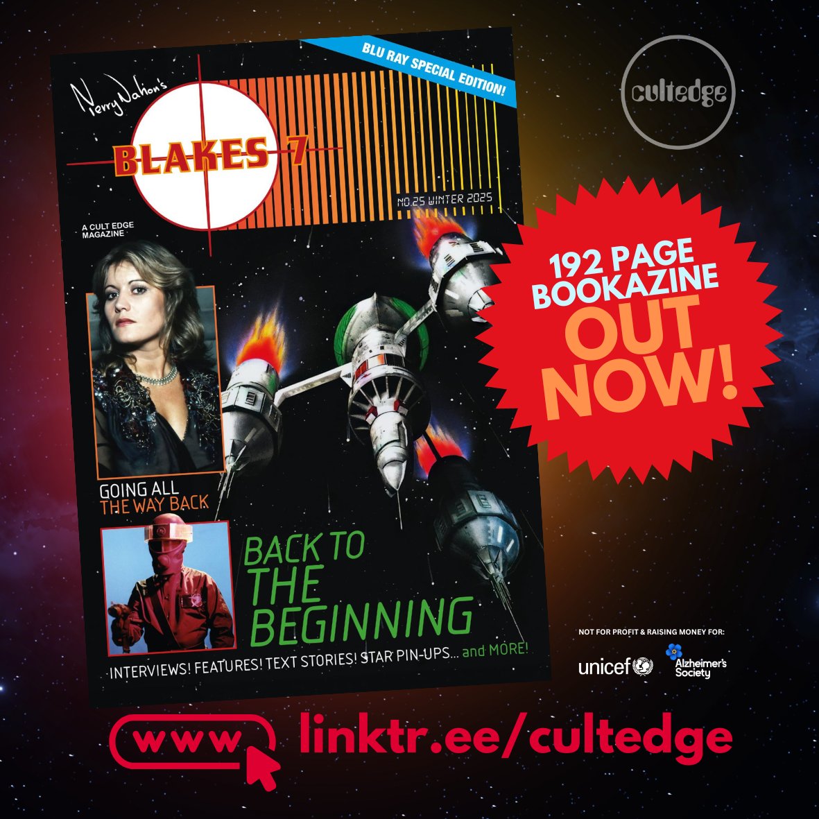 cult_edge's tweet photo. The new issue of Blake’s 7 Magazine is available NOW from https://t.co/sWmUSpBIe2 This packed 192 page bookazine features a massive deep dive into the making of ‘The Way Back’; and comprehensive interviews and insight with the team behind the Series 1 Collection blu-ray. (1/4) https://t.co/i2JXANfqW1