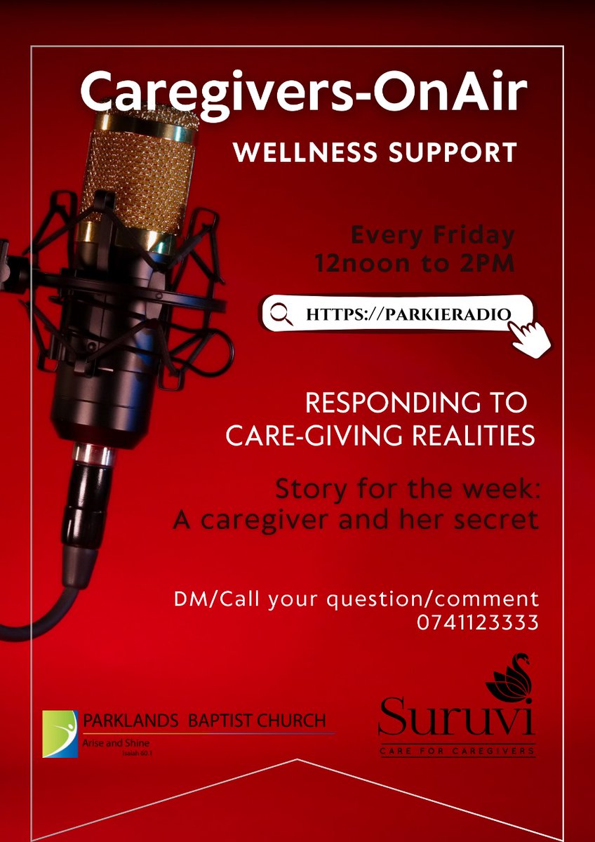🎙️ NEW SHOW ALERT! 💙

Caregivers, your well-being matters too! 🫂✨ #CaregiversOnAir is here to uplift, empower, and support you with real stories, expert insights, and practical self-care tips. 💪🏽

Join us on Parkie Radio as we dive into the triumphs, struggles, and growth of