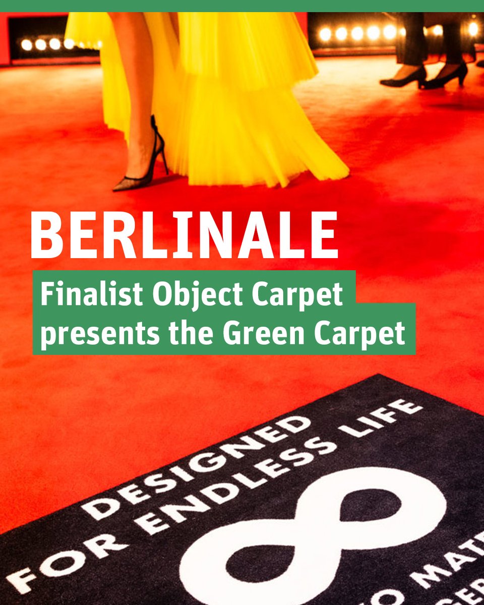 Our finalist OBJECT CARPET is making waves at Berlinale 2025! 

Seeing them at this prestigious festival highlights the impact of forward-thinking, sustainable projects. We're proud to witness pioneers leading the way toward a circular economy.

More : object-carpet.com/en/company/pre…