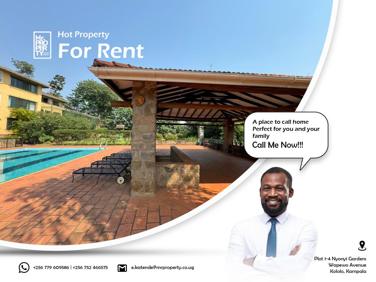 MrPropertyUg's tweet photo. @wekesa_amos @Ugandalodgesltd 🚨For rent🚨
📌Gated community 
📌4 bedroom and 3 bedroom
📌Swimming Pool &amp; Gym
📌Listed at $3500 and $2400 https://t.co/PP6MXUB80z