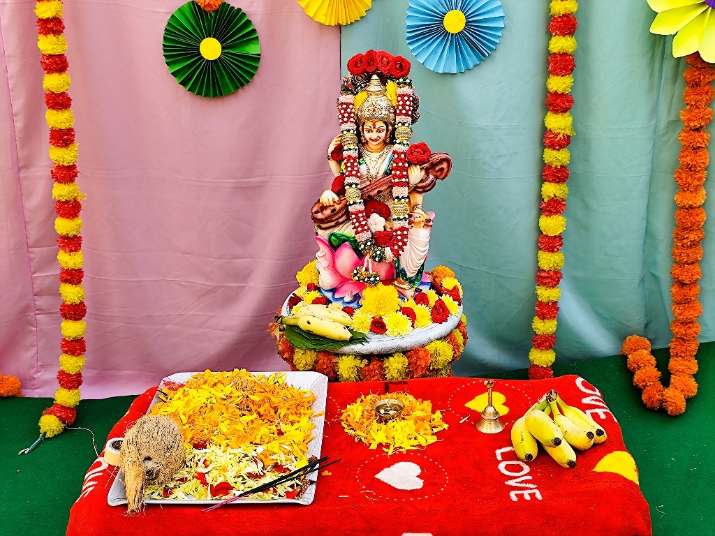 SpringboardInt's tweet photo. Vasantha Panchami Celebrations at Springboard International School, Pragathinagar.

#springboardacademyschool #springboard #preschool #daycare #vasanthapanchami #pragathinagar https://t.co/M32IGjEHqQ
