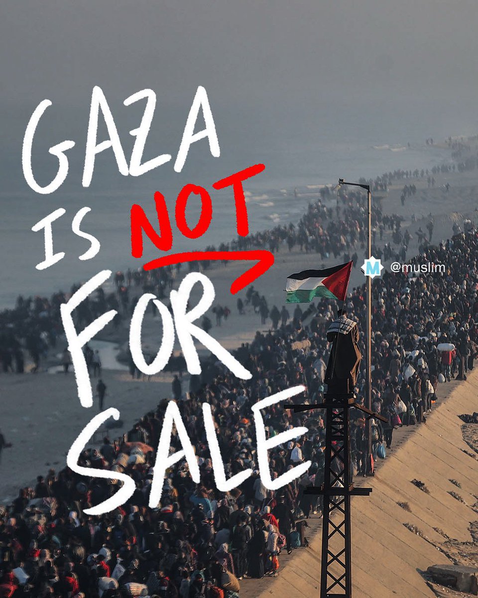 strategic_tune's tweet photo. And it will never be..! 

#GazaNotForSale https://t.co/QyDJ5m9ZsW