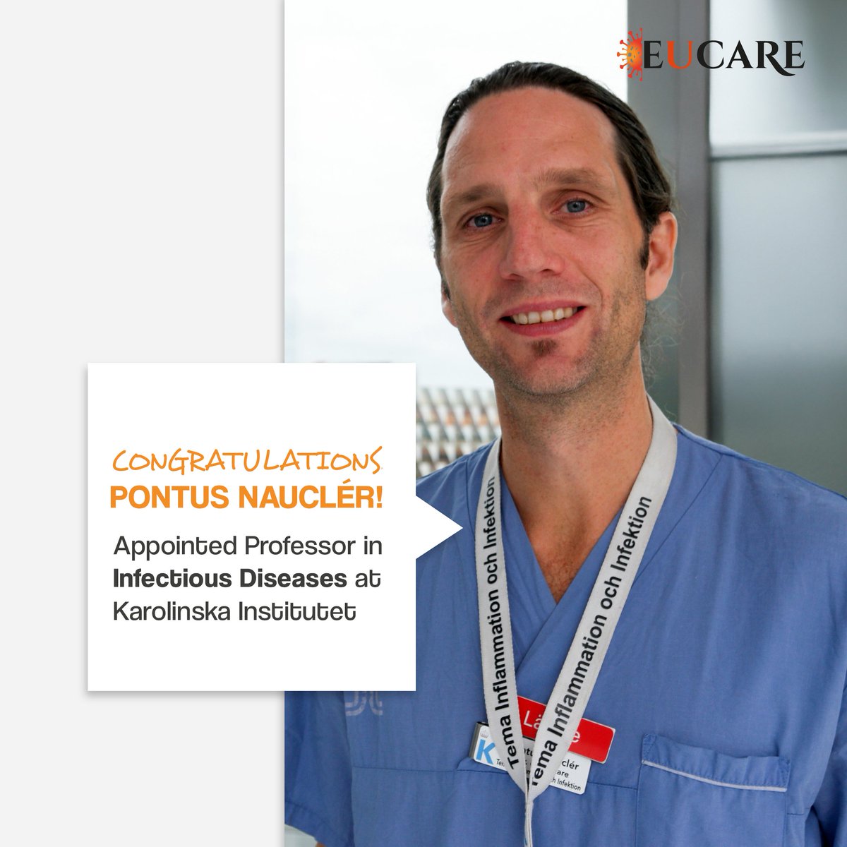 EuCARE research (@researcheucare) on Twitter photo Our EuCARE colleague, Pontus Nauclér, has been appointed as Professor in #InfectiousDiseases at <a href="/karolinskainst/">Karolinska Institutet</a>. This is a well-deserved recognition of his remarkable contributions to clinical and epidemiological research in infectious diseases.
#EuCARE <a href="/vaccelerate_eu/">VACCELERATE Consortium 🇪🇺🇺🇦</a> <a href="/Ecraid/">Ecraid</a> Our EuCARE colleague, Pontus Nauclér, has been appointed as Professor in #InfectiousDiseases at <a href="/karolinskainst/">Karolinska Institutet</a>. This is a well-deserved recognition of his remarkable contributions to clinical and epidemiological research in infectious diseases.
#EuCARE <a href="/vaccelerate_eu/">VACCELERATE Consortium 🇪🇺🇺🇦</a> <a href="/Ecraid/">Ecraid</a>