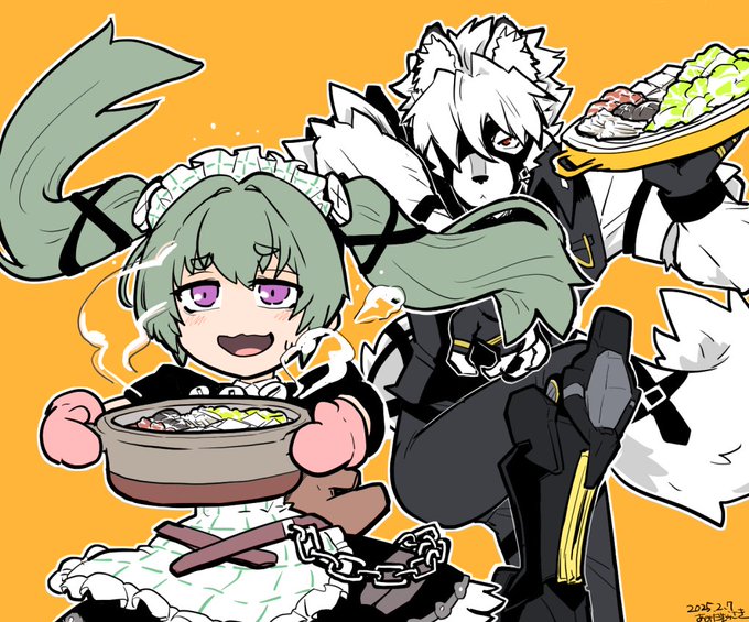 ゼンゼロのカリンが描きたい、ライカンが描きたい、ところで鍋も描きたい。結果 