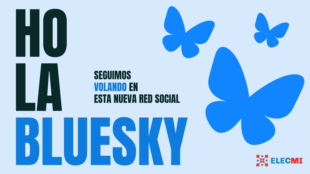 Elecmi_ICTS's tweet image. Siguiendo las directivas de @CrueUniversidad cesamos nuestra actividad en X y abrimos un nuevo canal en #Bluesky 🦋 A partir de ahora, publicaremos allí nuestro contenido y novedades. ¿Nos sigues? 🙂 #ICTSnews
👉bsky.app/profile/elecmi…