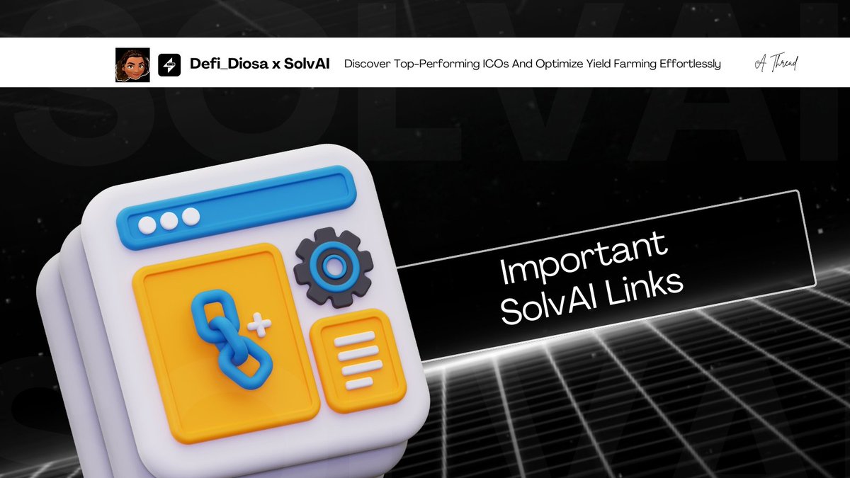 Defi_Diosa23's tweet photo. @SolvAI_Agent ✦ Important #SolvAI Links

C.A: 0x5A9e49268Ad3F77D9C566a6b4C183804E112bAca

➺ 𝕏: @SolvAI_Agent

➺ Website: https://t.co/bsdWVS3Voa

➺ Telegram: https://t.co/sHhkL9eFxK

➺ Telegram Bot: https://t.co/7PfH4UxX9p

➺ Medium: https://t.co/KHsU1nkjzb https://t.co/6PZPCbXySo