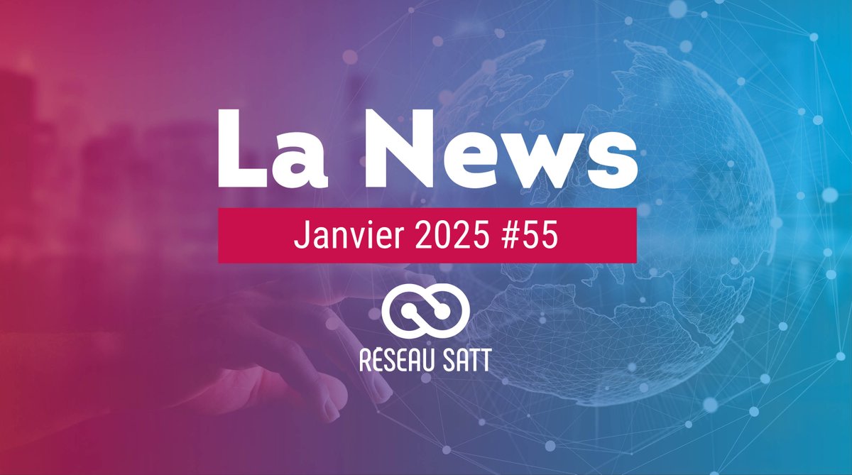 📣 Retrouvez La News <a href="/ReseauSATT/">Réseau SATT</a> de janvier avec l'édito de Fabrice Lefebvre, Président de la <a href="/SATTNord/">SATT NORD</a>

▶ lnkd.in/dnPAajG

👉 Les SATT parmi les meilleurs OTT internationaux
👉 Book #FRAMExG
👉 Les actus #SATT &amp; #startups

S'inscrire à La News ▶ satt.fr/#newsletter-fo…