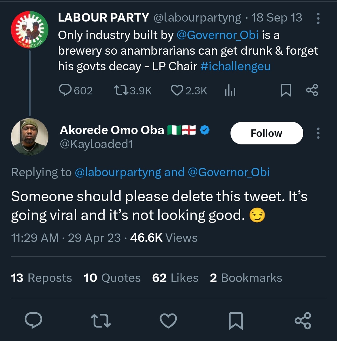 daylearny's tweet image. That time when Labour Party was trending #ichallengeu 😂😂😂😂.
They knock Peter Obi's head ehn😂😂😂