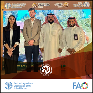 FAOSaudiArabia's tweet photo. From deserts to highlands, camelids support millions of people worldwide!

The King’s Camel Festival featured a #YearOfCamelids exhibition booth showcasing the cultural, social and economic value of these resilient animals.
🐪⬇️
https://t.co/sq57Q7Q5r6 https://t.co/g2bE9aeE2Q