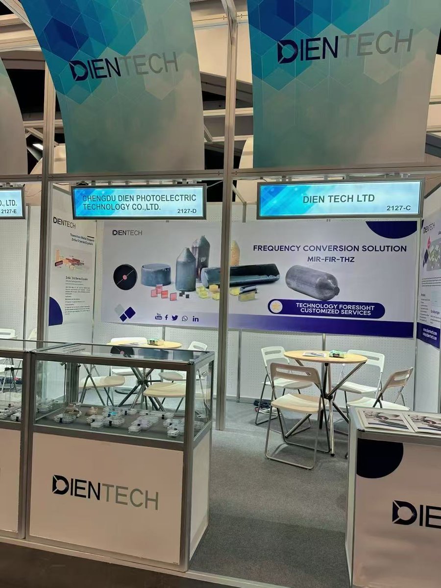 DIENTECH2017's tweet photo. 🎉 Photonics West 2025 wrapped up! 🎉

A sincerely appreciate to all who come to our booth! It was delightful reconnecting with old friends and making new acquaintances! 

Looking forward to see you 2026!

#PhotonicsWest2025#nonlinearcrystals#SPIE https://t.co/YcFUcOrFbq
