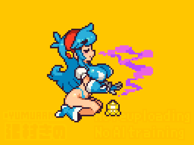 「ドット絵 ゼファーゾーン風のテクナ 」|湯村きの 🔞のイラスト