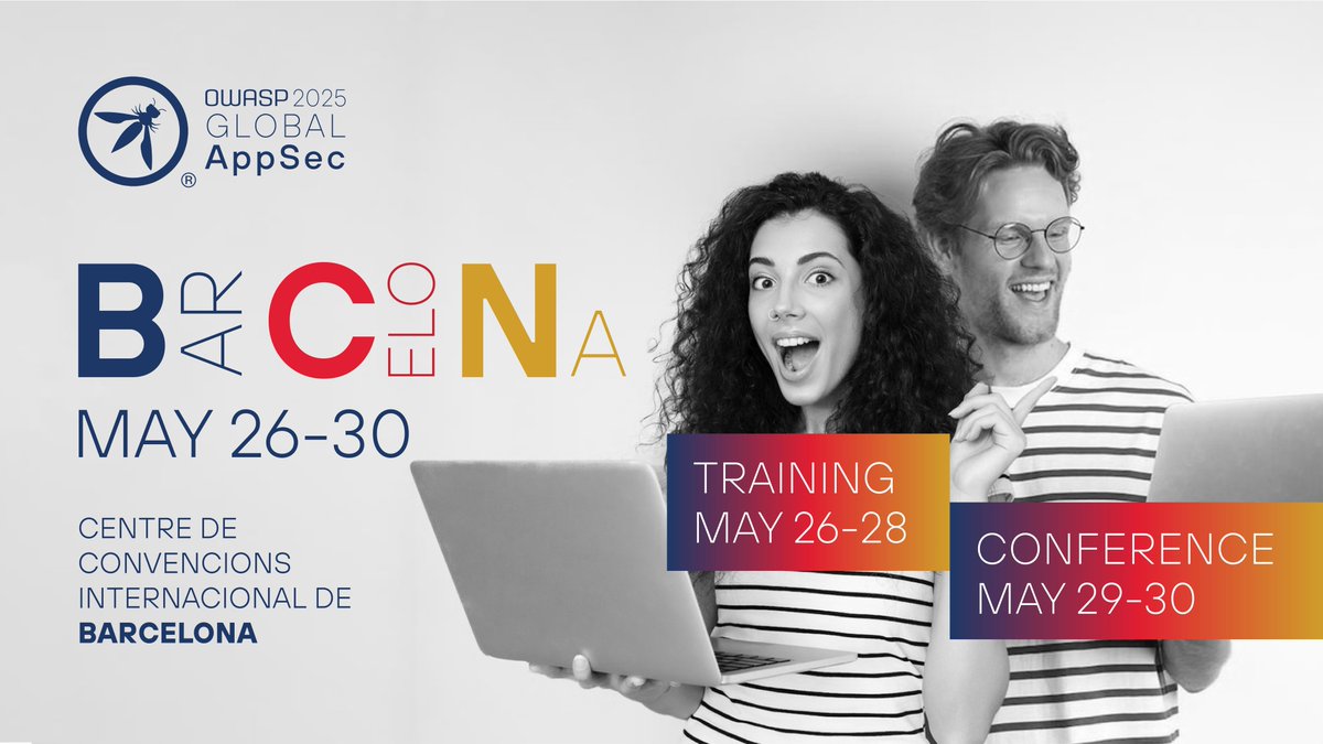 owasp's tweet image. 🔍 Is your company hiring? Don’t miss the #OWASP 2025 Global AppSec EU Barcelona Career Fair! Connect with 700+ cybersecurity professionals and find your next great hire.

Learn more: barcelona.globalappsec.org

#CybersecurityJobs #Hiring #Barcelona #TechCareers #Developers