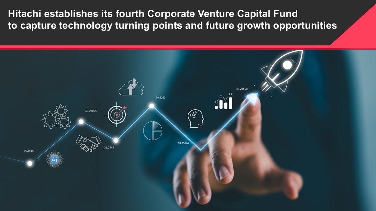 📢Hitachi Ventures just launched its biggest CVC fund ever at $400M! This brings our total AUM to $1B, reinforcing our commitment to empowering bold startups with cutting-edge #digital #technologies.

Read more: hitachi.com/New/cnews/mont…