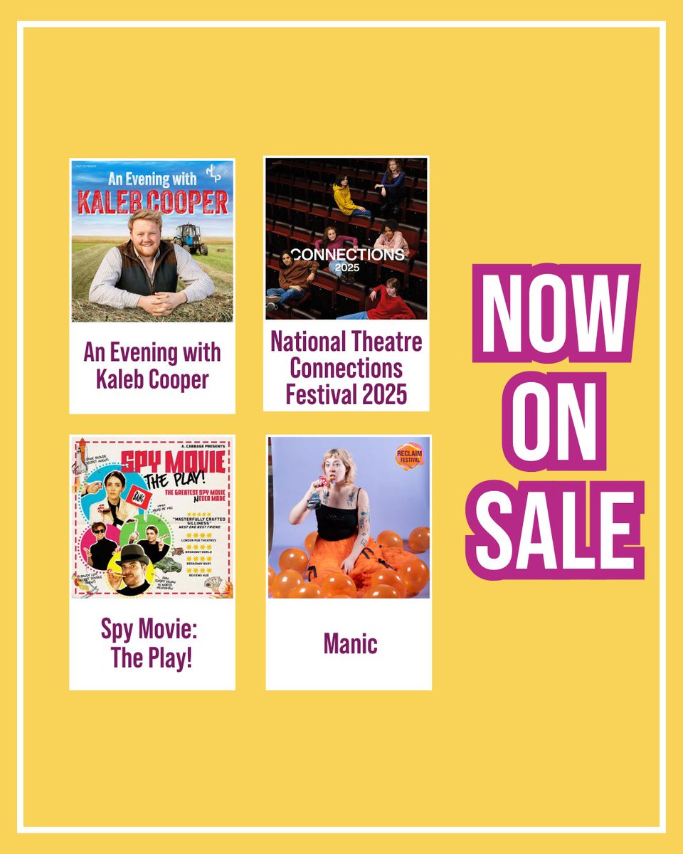 ExeterNorthcott's tweet image. New shows on sale! Our incredible line-up has just gotten bigger… 🎭

Head to 👉 bit.ly/whats-on-ent to find out more. 🌟

#VisitExeter #LoveExeter #InDevon #WhatsOnDevon #WhatsOnExeter