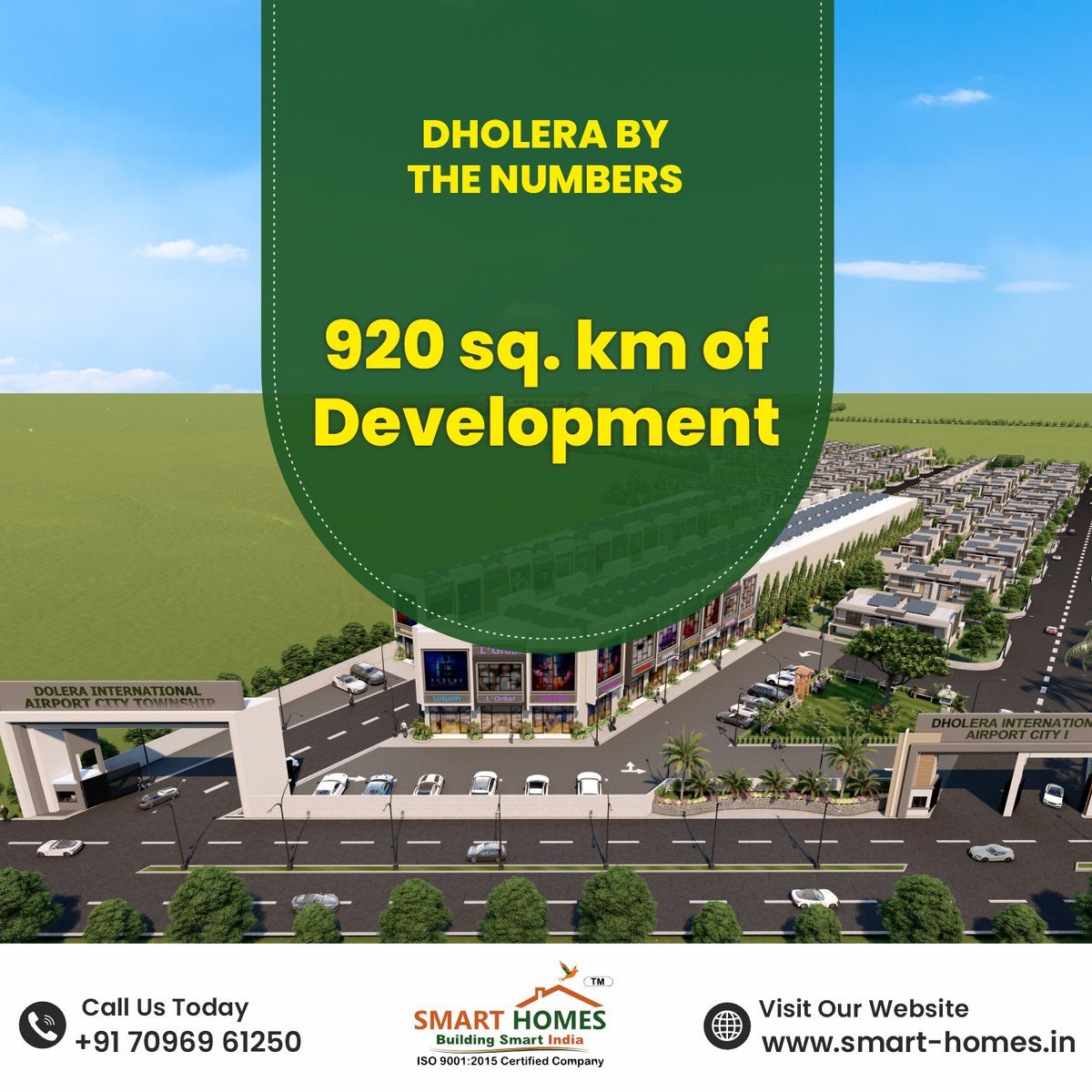 SmartHomes27's tweet photo. Dholera is leading the way with a strong commitment to sustainability and green energy. As a 100% renewable energy-focused city, it's designed to offer a cleaner, smarter, and more efficient future for all.

🏡 Smart Homes – Building Smart India
✅ ISO 9001:2015 Certified https://t.co/vrpTUSxL2r