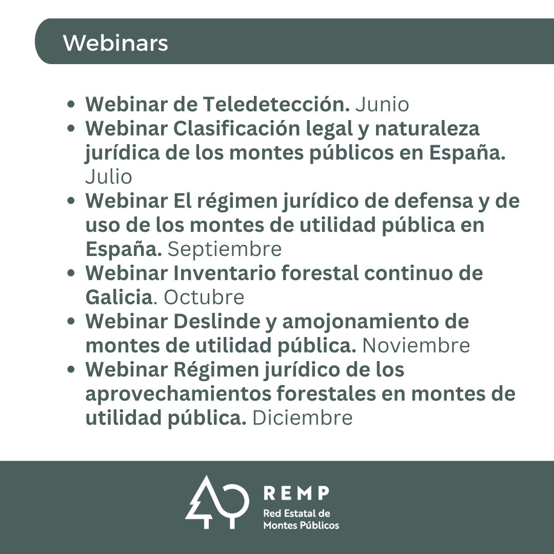 REMP_es's tweet photo. ¡En 2024 hemos rozado las 100 horas de #formación! Hemos realizado seis #webinares, dos #campus y jornadas técnicas y tres ediciones del Curso de Teledetección de Uso de imágenes satelitales. Han participado más de 400 personas.@FBiodiversidad #ProyectosPRTR #PlandeRecuperación https://t.co/GjSsYKN26Z