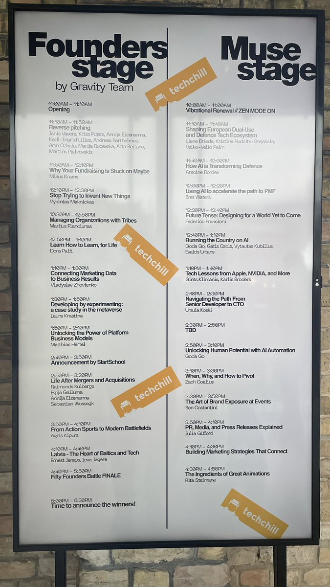 #TechChill25 … Startup Spirit in the Baltics 😉