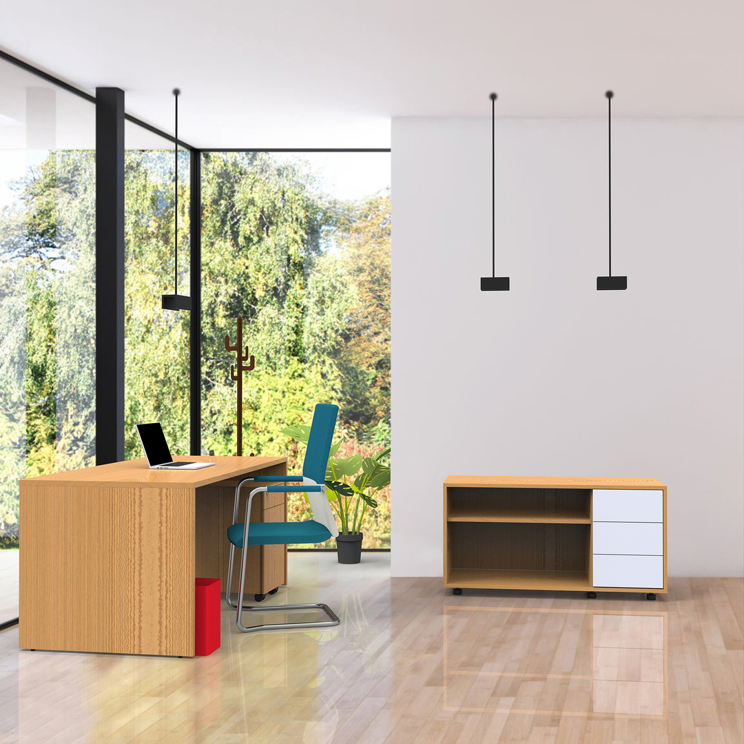 julcarfurniture's tweet image. Effortless style and functionality:

Plane desk for a refined workspace
H1 sled chair for comfort and support
AC78 cabinet &amp;amp; BK04 storage unit for organisation

A workspace designed for success! 💼
#OfficeDesign #ModernWorkspaces #FurnitureSolutions