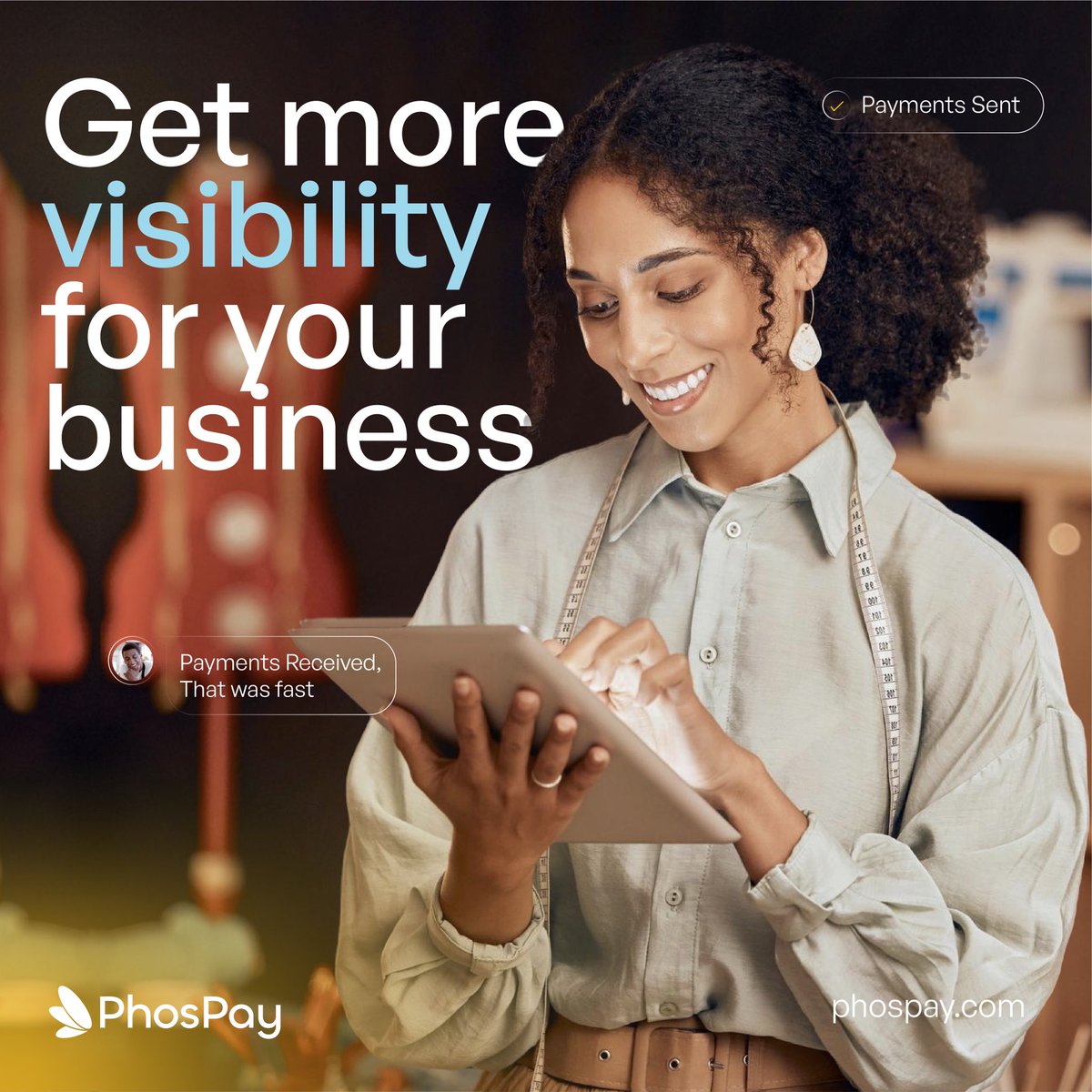 Wouldn’t you like to get more visibility for business? #PhosPay #thefutureofpaymentsmadesimple