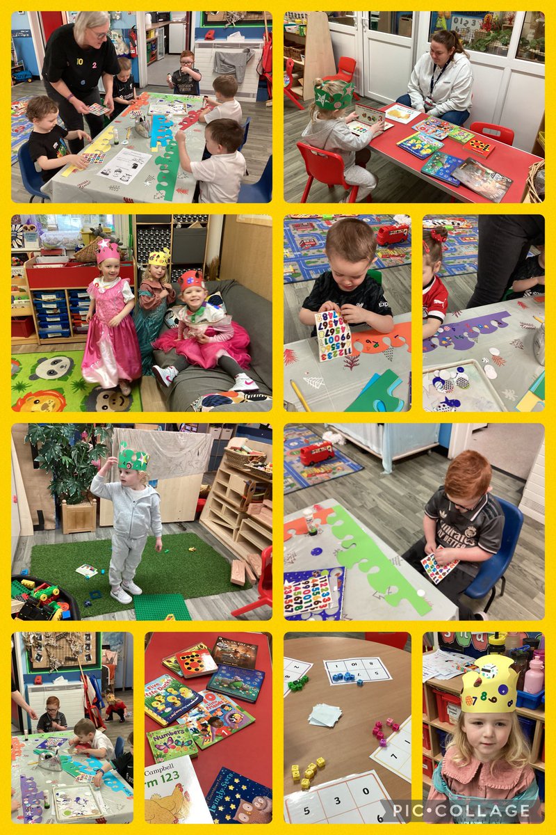 AshKnotty's tweet photo. Nursery are celebrating NSPCC Number Day by dressing up in number themed outfits, making number crowns, playing number games and looking at number books and rhymes. 
#NSPCCnumberday 
#diidymaths
#mathsiseverywhere https://t.co/5rABegAMOl