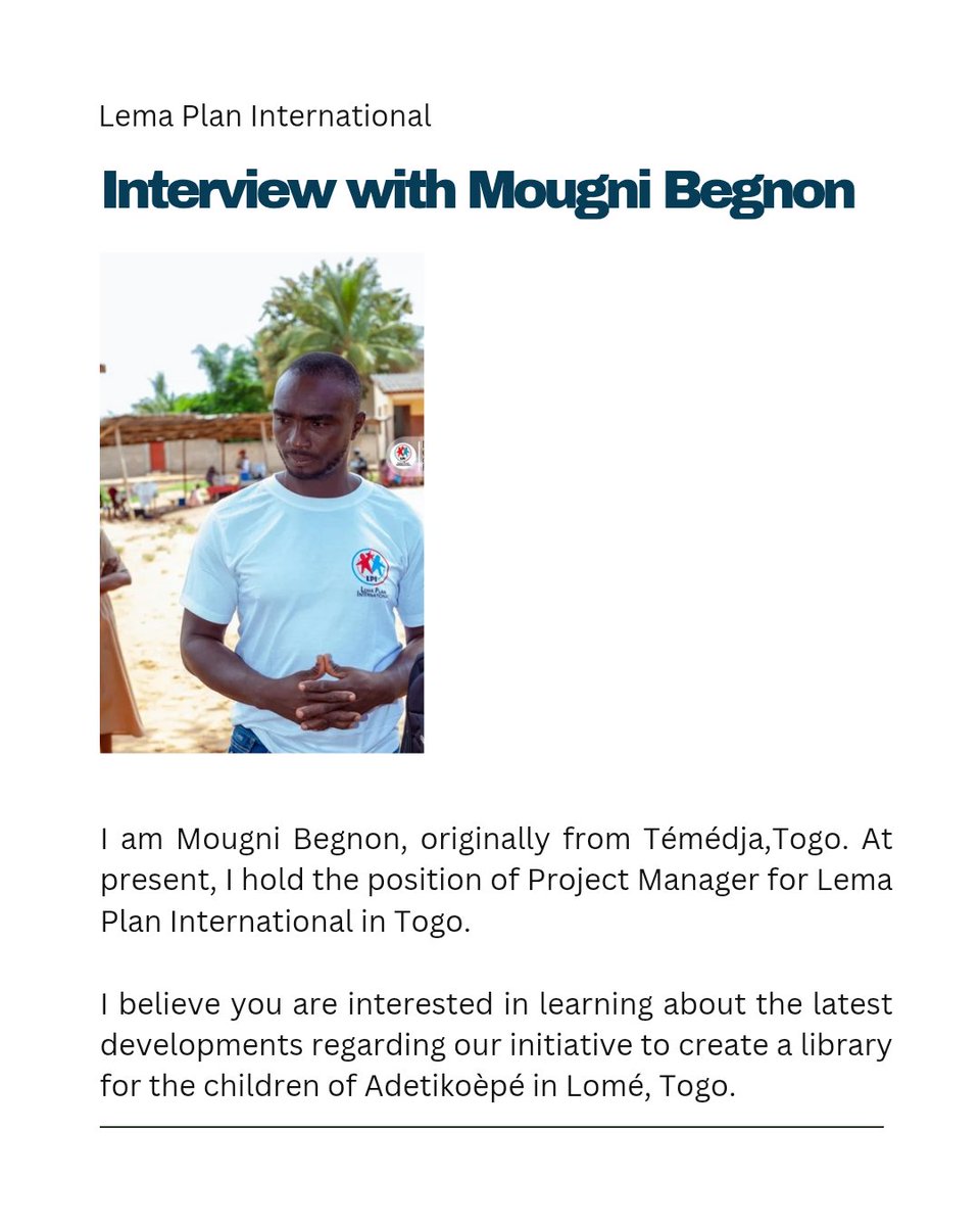 PlanLema's tweet image. Our organization encountered significant challenges with shipping logistics. We had initially planned to deliver the books to EPP Adétiokop school in Togo by August of last year. 

lemaplaninternational.org/interview-on-t…

#interview
#blogpost
#libraryproject