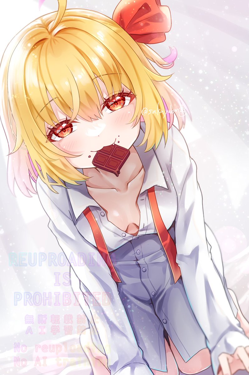 ルーミア(東方プロジェクト) 「SweetValentineルーミアちゃん#東方Project #毎月七日はルー」|桜谷のイラスト