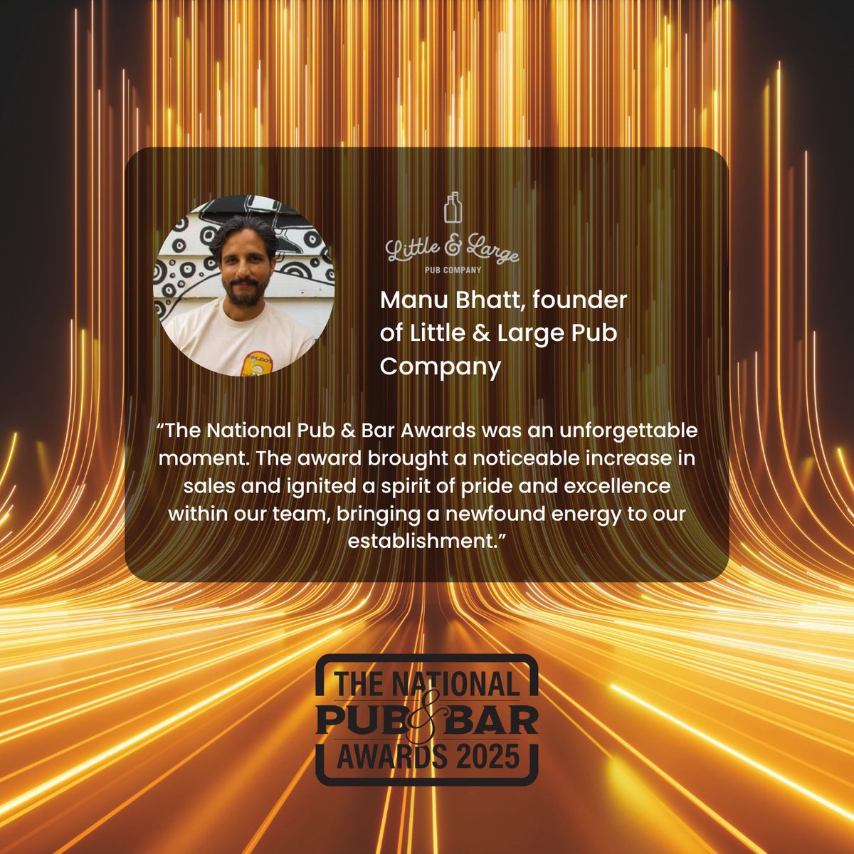 Entries for the National Pub &amp; Bar Awards close next month. This year, we're increasing the amount of awards given to venues in each county. Being a County Winner can lead to a big increase in footfall and sales. Enter your pub or bar today by visiting nationalpubandbarawards.co.uk