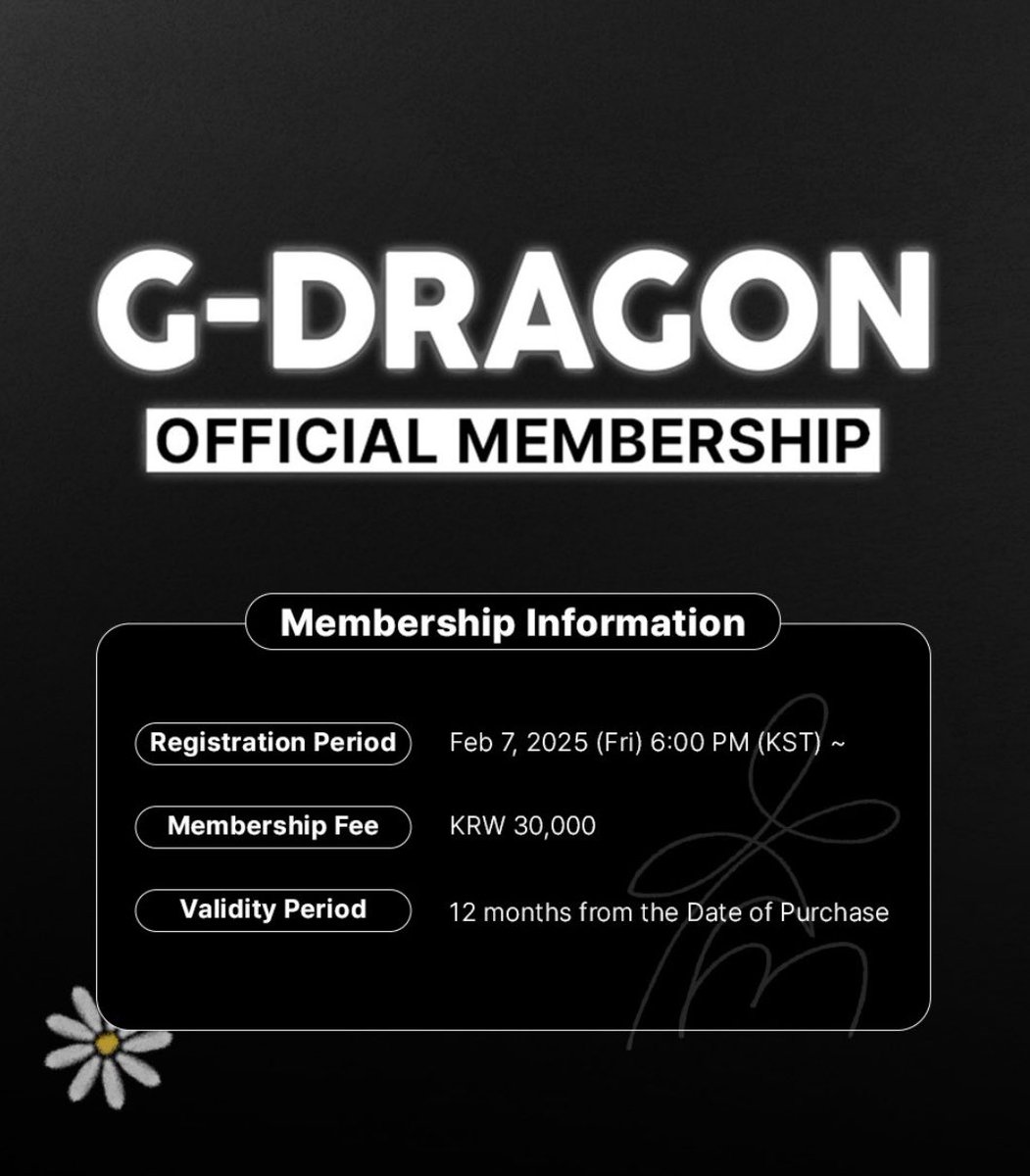 アイドル G-DRAGON OFFICIAL MEMBERSHIP