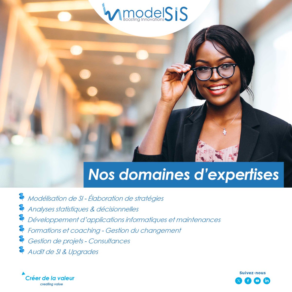 ModelSis's tweet image. Confiez-nous vos projets informatiques en profitant de nos meilleures offres dans les nouvelles technologies de l'information.

#informatique #numérique #modélisation #systèmeinformatique #offre #technologies
